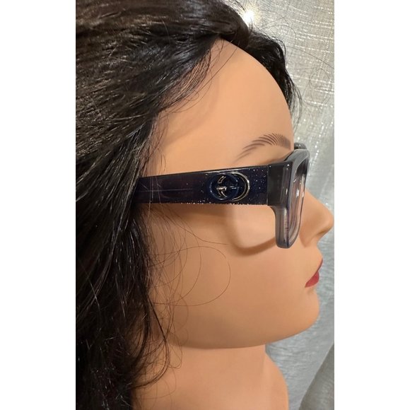 Gucci glasses eyeglasses clear fashion designer luxury gg logo women blue